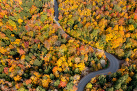 Green Mountains winding road