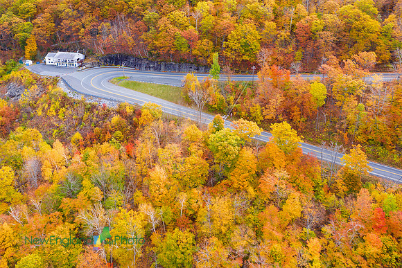 Mohawk Trail hairpin turn