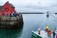 Santa arrives in Rockport
