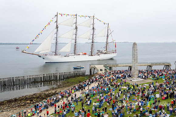 Tall ship parade at Castle Island
