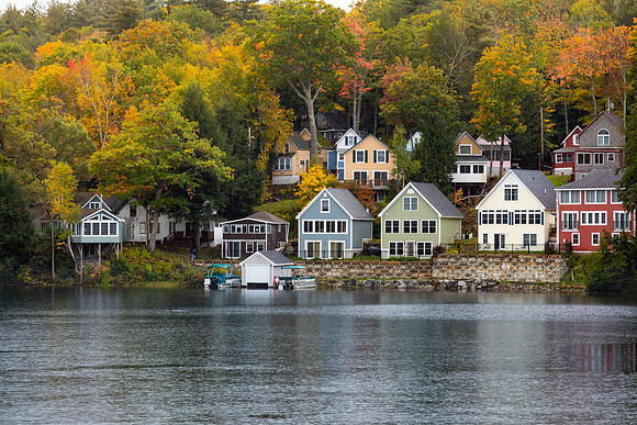 Alton Bay (autumn rain)