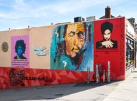 Murals at the Hot Rod Cafe