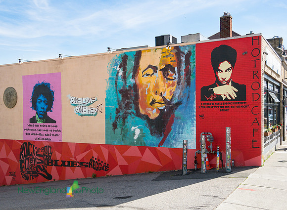 Murals at the Hot Rod Cafe