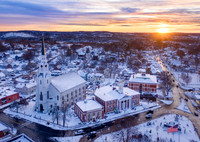 Woburn winter sunset